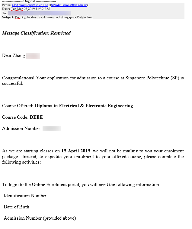 Zhang Yuting SP - Diploma in Electrical & Electronic Engineering
